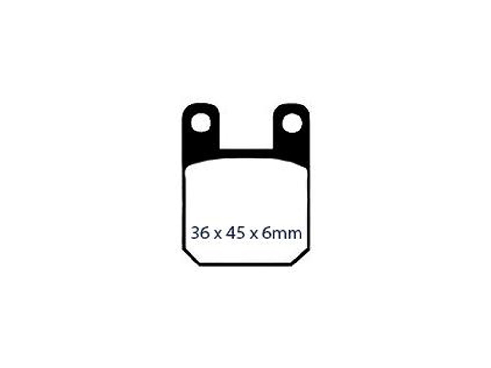 Gold-Plus Brake Pads. Fits Performance Machine 125X4SL & 125X45 Calipers. - Image 2