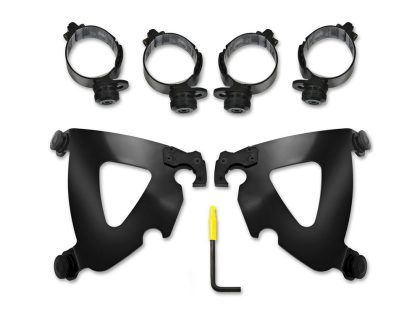 Black Road Warrior Trigger-Lock Mounting Hardware. Fits Sport Glide 2018-2024 & Low Rider 'S' 2020up.