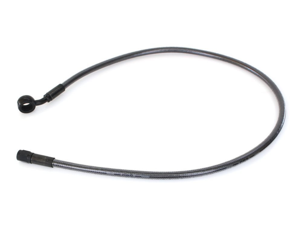 28in. Upper Front Brake Line with 12mm x 35 Degree Banjo - Black Pearl. - Image 2