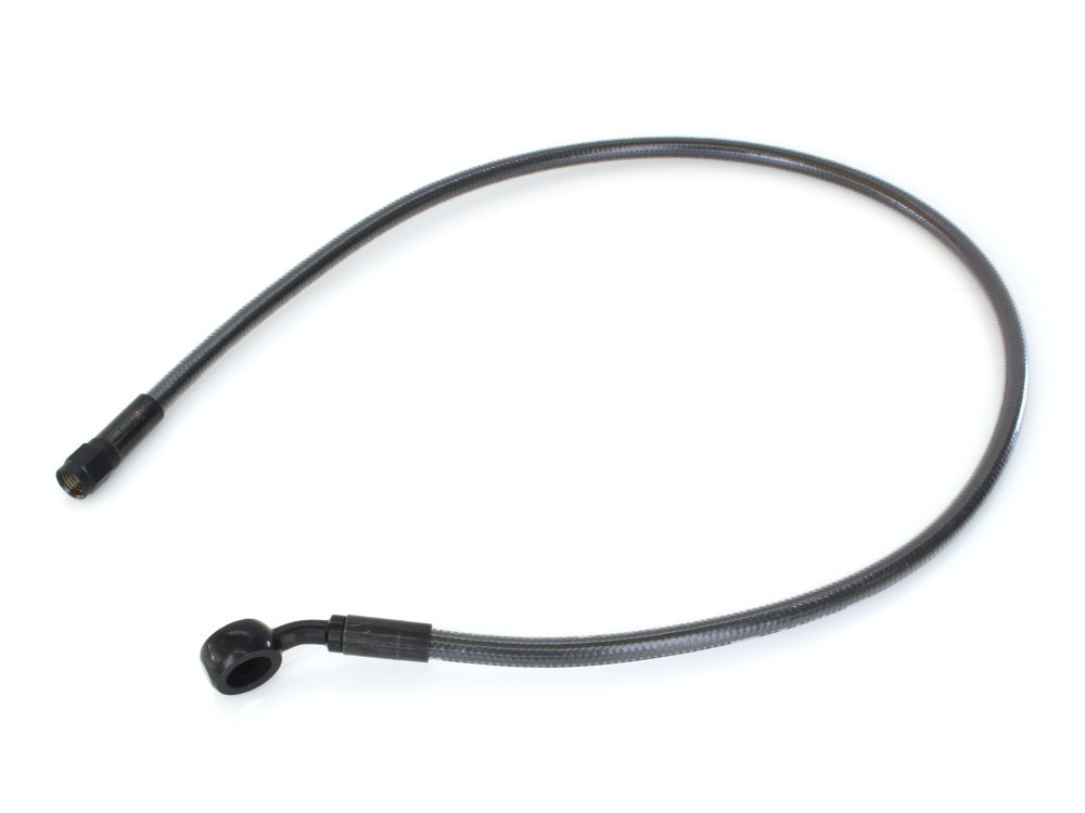 28in. Upper Front Brake Line with 12mm x 35 Degree Banjo - Black Pearl.