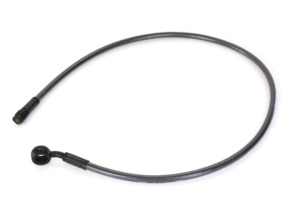 30in. Upper Front Brake Line with 12mm x 35 Degree Banjo - Black Pearl.