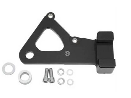 Right Hand Rear Caliper Mount - Black. Fits FXR 1982-1994 & FXWG 1984-1986 Models with 11.5in. Disc Rotor when using Performance Machine 125x4R Caliper.