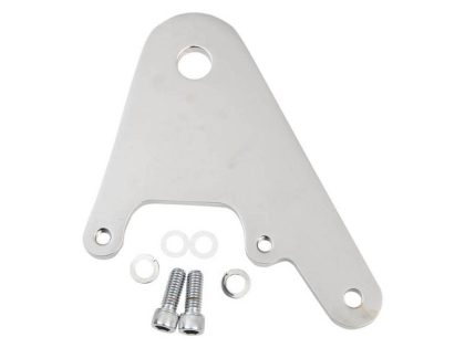 Rear Caliper Mount - Chrome. Fits Rigid & Custom Applications with 11.5in. Disc Rotor, 3/4in. Axle & when using Performance Machine 125x4R Caliper.