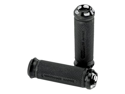 Apex Handgrips - Black Contrast Cut. Fits H-D with Throttle Cable.