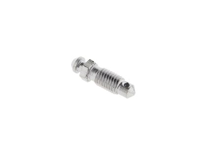 1/4-28 Bleeder Screw - Chrome. Fits Performance Machine 112x6B & 137x4B Calipers.