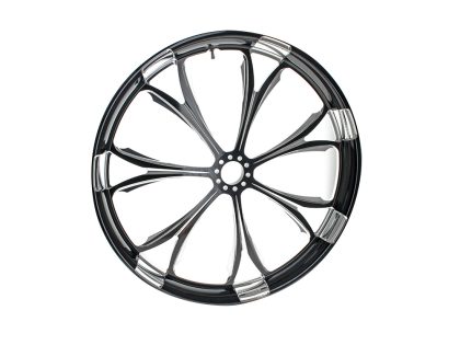 26in. x 3.50in. wide Paramount Wheel - Black Contrast Cut Platinum.