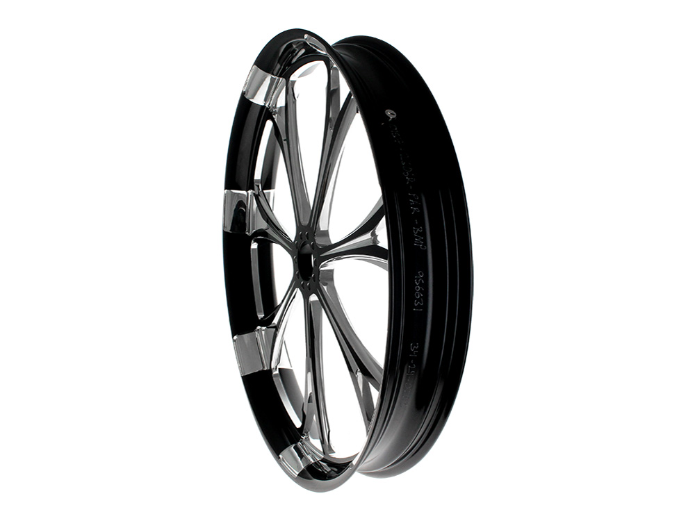 26in. x 3.50in. wide Paramount Wheel - Black Contrast Cut Platinum. - Image 2