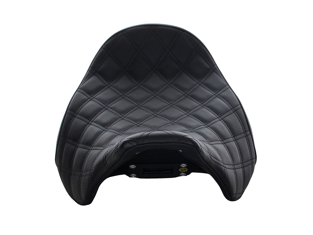 Renegade LS Solo Seat with Black Double Diamond Lattice Stitch. Fits Most Touring 2008-2024 - Image 2