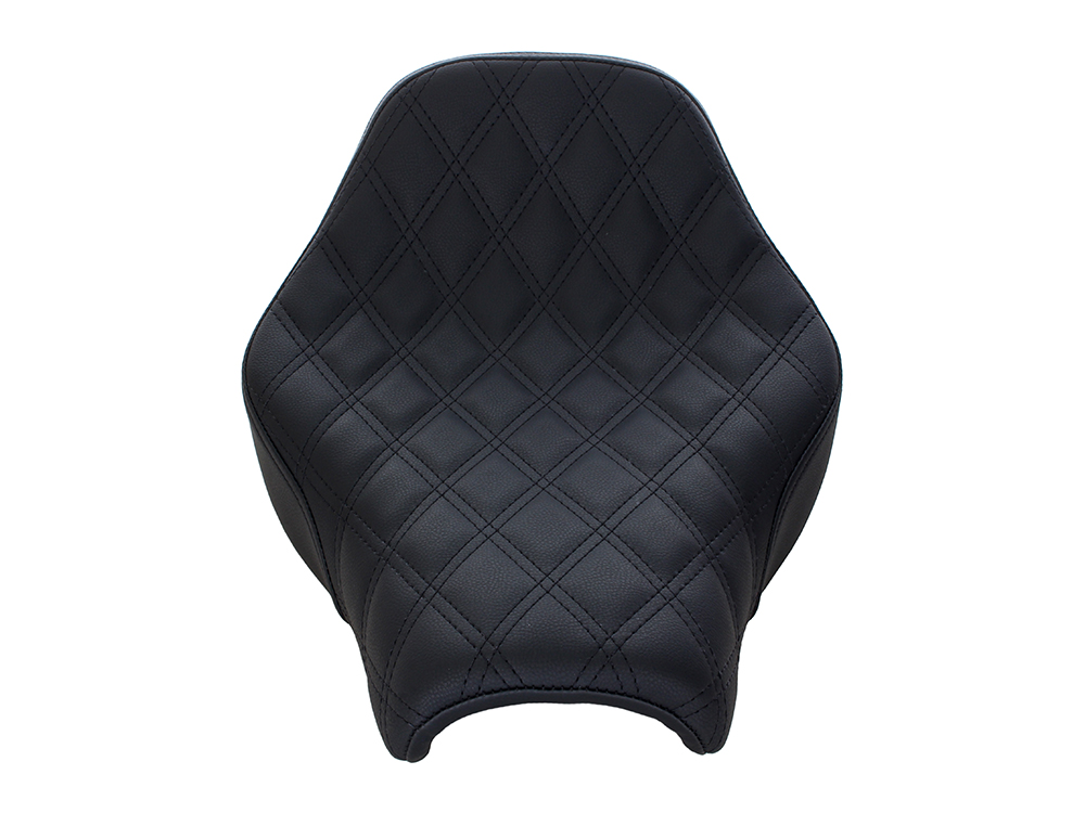Renegade LS Solo Seat with Black Double Diamond Lattice Stitch. Fits Softail Street Bob 2018up & Standard 2020up. - Image 2