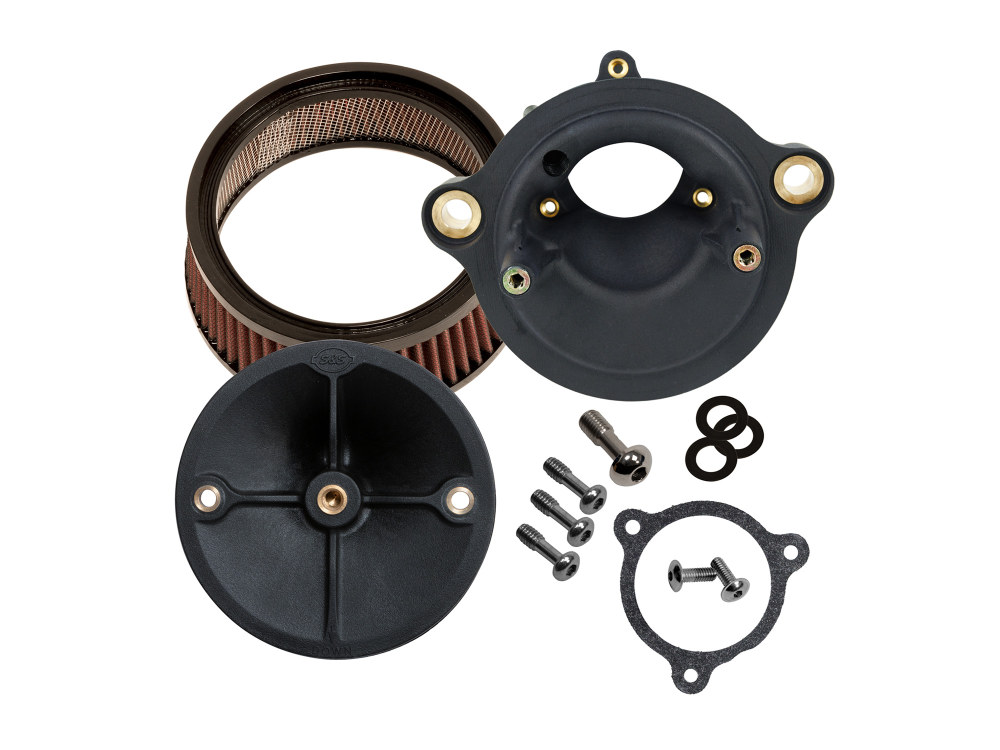 Stealth Air Cleaner Kit with High Flow Element. Fits CVO Touring 2023up, Street Glide & Road Glide 2024up, Touring 2025up & Softail 2025up
