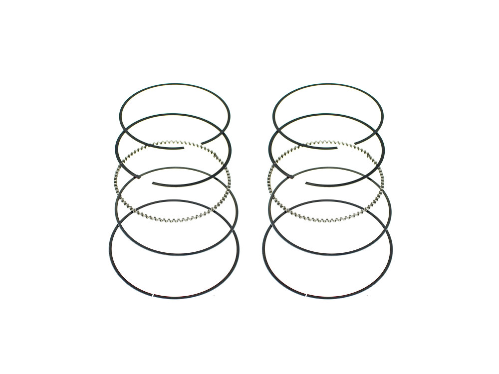 Standard Piston Rings. Fits Milwaukee-Eight 2017up with 4.320in. Bore & S&S 107ci to 129ci & 114ci to 132ci Big Bore Kits.