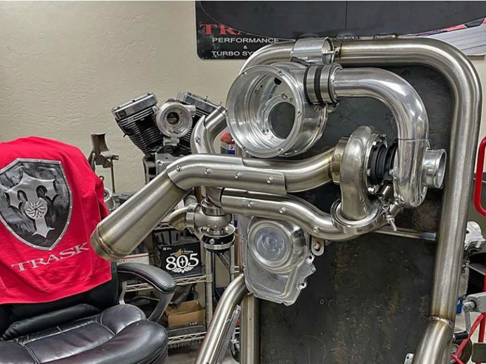 Tornado Turbo Kit - Stainless Exhaust, Polished Billet. Fits Touring 2017-2023 and Softail 2018-2024 - Image 2