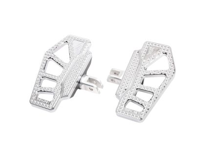 Apex Mini Rider Floorboards - Chrome. Fits Softail 2018up Front Rider