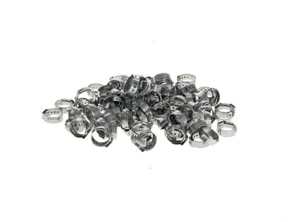 1/2in. Stepless Ear Clamps - Pack of 100. Size range is 12.0mm to 14.5mm