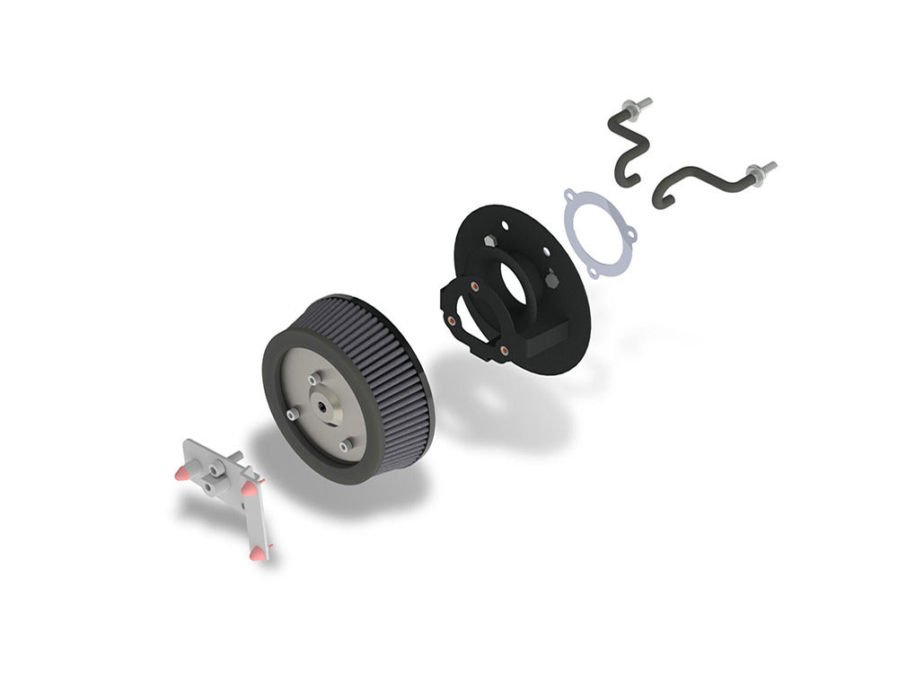 VO2 Naked Air Cleaner Kit. Fits Touring 2017-2024 & Softail 2018-2024 - Image 4