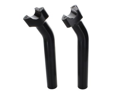 9-1/2in. Pullback Risers with 1-1/4in. Thick Base - Gloss Black. Fits 1in. Handlebar.